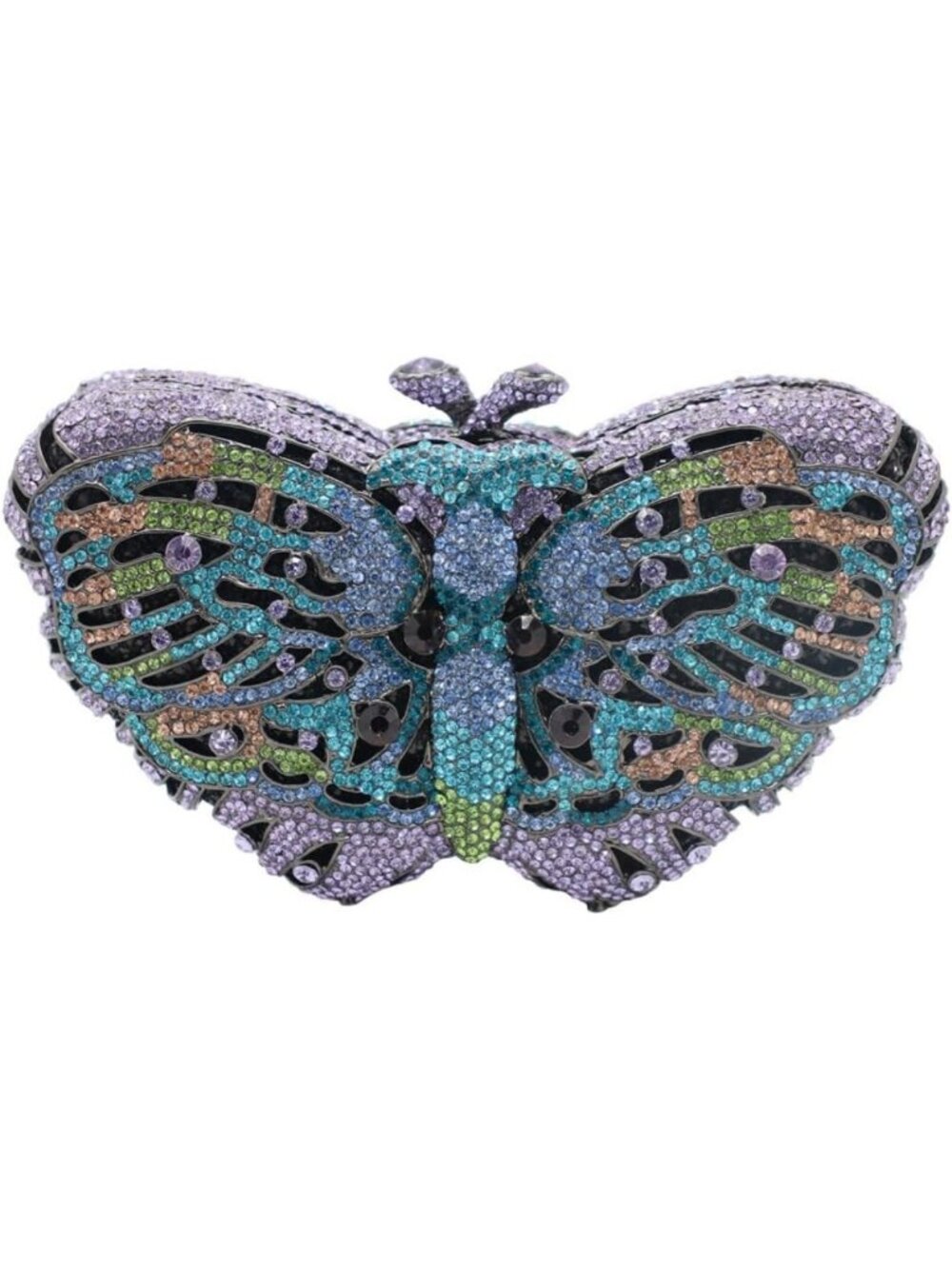Elegant Rhinestone Butterfly Clutch Bag | Luxury Crystal Evening Purse for